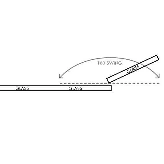 Roman Showers Select 400 Pivoting Deflector Panel 443mm Width (8mm Glass) - Clear Glass Wetroom Panel 7 Roman Showers Select 400 Pivoting Deflector Panel 443mm Width (8mm Glass) - Clear Glass Wetroom Panel - Image 5