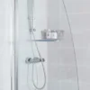 Roman Haven Plus Single Panel Angled Bath Shower Screen with Towel Rail - Premium Quality 1 Roman Haven Plus Single Panel Angled Bath Shower Screen with Towel Rail - Premium Quality -Bathroom Sales Shop haven bath screen 1