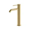 Britton Hoxton Slim Washbowl Basin Mixer Tap - Brushed Brass | Modern Bathroom Tap -Bathroom Sales Shop hox002bb