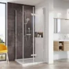 Roman Innov8 1000mm Bi-Fold Shower Door for Corner Fitting with Optional Side Panel 1 Roman Innov8 1000mm Bi-Fold Shower Door for Corner Fitting with Optional Side Panel -Bathroom Sales Shop innov8 inward opening bi fold door for corner or alcove fitting