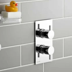 Plan Thermostatic Concealed Shower Valve with Riser Rail Kit - Premium Showering Solution -Bathroom Sales Shop kartell plan shower valve option1 lifestyle SHO001PL SHO080DE SHO092OE main