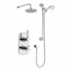 Klassique Thermostatic Shower Valve with Fixed Head & Riser Rail Kit - Kartell UK | Traditional Shower Valves -Bathroom Sales Shop klassique option 3