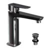 Jaquar Kubix Prime Black Chrome Mono Basin Mixer Tap - Modern Bathroom Tap -Bathroom Sales Shop kubix prime basin mixer and waste black chrome