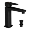 Jaquar Kubix Prime Matt Black Basin Mixer Tap - Modern Bathroom Faucet -Bathroom Sales Shop kubix prime basin mixer and waste black matt
