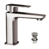 Jaquar Kubix Prime Stainless Steel Mono Basin Mixer Tap - Modern Bathroom Faucet -Bathroom Sales Shop kubix prime basin mixer and waste stainless steel