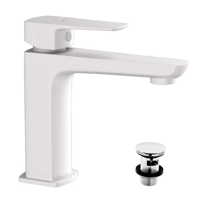Jaquar Kubix Prime White Matt Mono Basin Mixer Tap | Modern Bathroom Faucet 3 Jaquar Kubix Prime White Matt Mono Basin Mixer Tap | Modern Bathroom Faucet