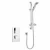Element Thermostatic Concealed Shower Valve with Riser Rail Kit - Premium Showering Solution by Kartell UK -Bathroom Sales Shop kvit elements option1