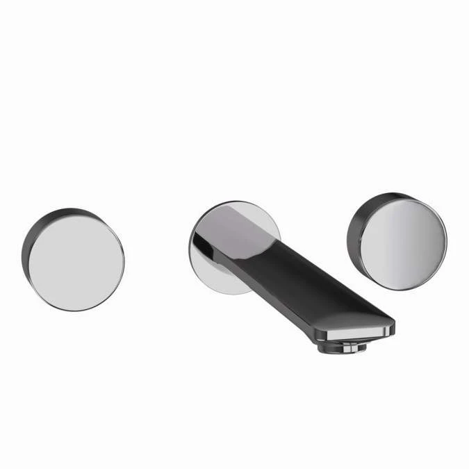 Jaquar Laguna Black Chrome Wall Mounted Basin Mixer Tap - Modern Bathroom Tap 3 Jaquar Laguna Black Chrome Wall Mounted Basin Mixer Tap - Modern Bathroom Tap