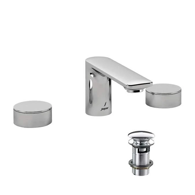 Jaquar Laguna Chrome 3 Hole Basin Mixer Tap with Round Handle - Modern Bathroom Tap 3 Jaquar Laguna Chrome 3 Hole Basin Mixer Tap with Round Handle - Modern Bathroom Tap