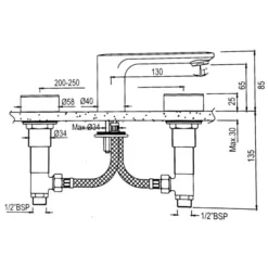 Jaquar Laguna Matt Black 3 Hole Basin Mixer Tap with Round Handle - Premium Bathroom Tap 5 Jaquar Laguna Matt Black 3 Hole Basin Mixer Tap with Round Handle - Premium Bathroom Tap -Bathroom Sales Shop laguna 3 hole round handle tech 1