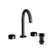 Jaquar Laguna Black Chrome 3 Hole Basin Mixer Tap with Curved Spout - Premium Bathroom Taps 2 Jaquar Laguna Black Chrome 3 Hole Basin Mixer Tap with Curved Spout - Premium Bathroom Taps -Bathroom Sales Shop laguna black chrome 3 hole