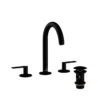 Jaquar Laguna Matt Black 3 Hole Lever Basin Mixer Tap with Curved Spout - Premium Bathroom Tap -Bathroom Sales Shop laguna matt black lever 3 hole