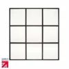 Roman Square Black Grid Mirror MIR01 - Stylish Non-Illuminated Bathroom Mirror -Bathroom Sales Shop large square black grid mirror