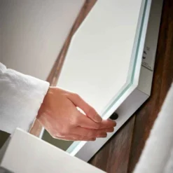 Symphony LED Bluetooth Music Bathroom Mirror 500 X 700mm - Shaver Socket & Demister Pad -Bathroom Sales Shop led bluetooth mirror switch 1