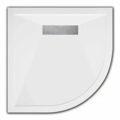 TrayMate TM25 Linear Quadrant Shower Tray 1000 x 1000mm | Stylish & Durable | Perfect for Modern Bathrooms