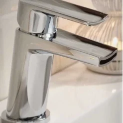 Linn Cloakroom Basin Mixer Tap & Sprung Waste - Stylish & Durable Bathroom Taps -Bathroom Sales Shop linn basin