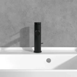 Villeroy & Boch Loop & Friends Matt Black Single Lever Basin Mixer with Pop-Up Waste -Bathroom Sales Shop loop n friends basin mixer puw matt black 4