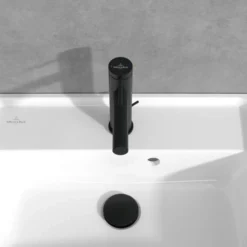 Villeroy & Boch Loop & Friends Matt Black Single Lever Basin Mixer with Pop-Up Waste -Bathroom Sales Shop loop n friends basin mixer puw matt black 5