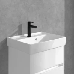 Villeroy & Boch Loop & Friends Matt Black Single Lever Basin Mixer with Pop-Up Waste -Bathroom Sales Shop loop n friends basin mixer puw matt black 6