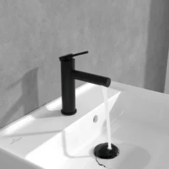Villeroy & Boch Loop & Friends Matt Black Single Lever Basin Mixer with Pop-Up Waste -Bathroom Sales Shop loop n friends basin mixer puw matt black 7