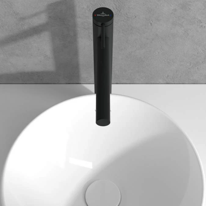 Villeroy & Boch Loop & Friends Tall Single Lever Basin Mixer - Matt Black 7 Villeroy & Boch Loop & Friends Tall Single Lever Basin Mixer - Matt Black - Image 5