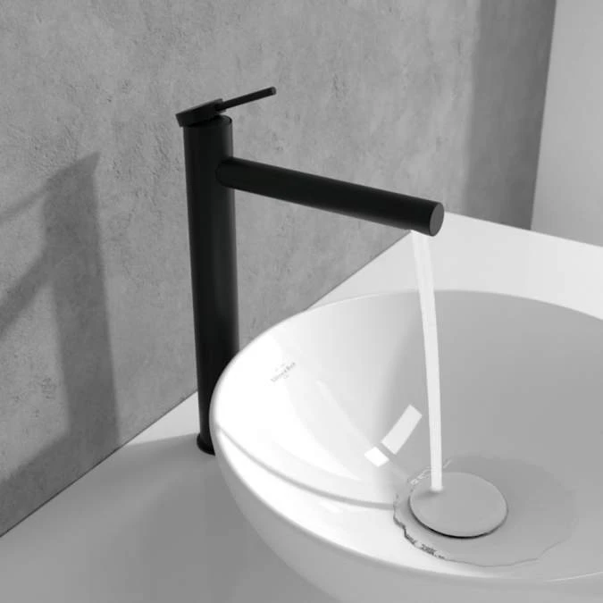 Villeroy & Boch Loop & Friends Tall Single Lever Basin Mixer - Matt Black 9 Villeroy & Boch Loop & Friends Tall Single Lever Basin Mixer - Matt Black - Image 7