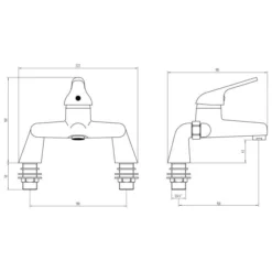 Magpie Bath Filler | Modern Bath Taps for Stylish Bathrooms | UK Made -Bathroom Sales Shop magpie bath filler tech