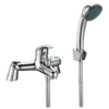 Magpie Bath/Shower Mixer - Modern Chrome Bathroom Tap with Dual Handles -Bathroom Sales Shop magpie bath shower mixer chrome