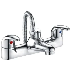 Magpie Low Pressure Bath/Shower Mixer - Modern Bathroom Taps for Efficient Water Flow