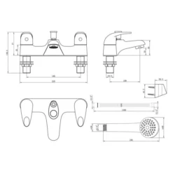 Magpie Low Pressure Bath/Shower Mixer - Modern Bathroom Taps for Efficient Water Flow -Bathroom Sales Shop magpie low pressure bath shower mixer tech
