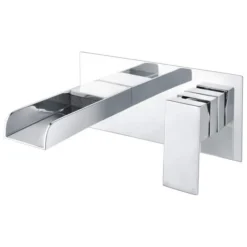 Muscovy Wall Mounted Basin Mixer - Modern Chrome Finish, Easy Installation