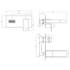 Muscovy Wall Mounted Basin Mixer - Modern Chrome Finish, Easy Installation -Bathroom Sales Shop muscovy wall mounted basin mixer tech