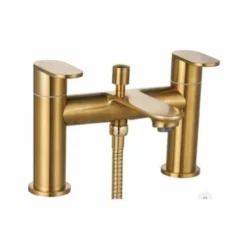 Ripley Bath Shower Mixer Tap - Brushed Brass - Signature | Modern Coloured Taps | Stylish Bathroom Fixture -Bathroom Sales Shop niagara albury bath shower brass 1 1