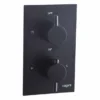 Niagara Equate Matt Black Twin Concealed Shower Valve - Single Outlet | Premium Shower Valve -Bathroom Sales Shop niagara equate shower valve 9312bl