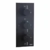 Niagara Equate Round Matt Black Triple Concealed Shower Valve - Premium Quality 2 Niagara Equate Round Matt Black Triple Concealed Shower Valve - Premium Quality -Bathroom Sales Shop niagara equate shower valve 9313bl