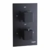Niagara Observa Matt Black Twin Concealed Shower Valve - Single Outlet -Bathroom Sales Shop niagara observa shower valve 9310bl