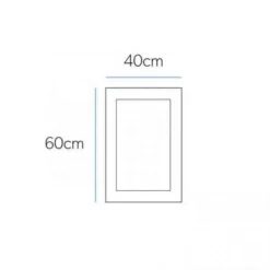 HIB Olivia - 400mm Bathroom Mirror | Modern Standard Mirror for Your Bathroom -Bathroom Sales Shop olivia mirror spec