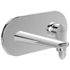 Villeroy & Boch O.novo Start Wall Mounted Single Lever Basin Mixer with Waste - Chrome