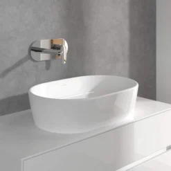 Villeroy & Boch O.novo Start Wall Mounted Single Lever Basin Mixer with Waste - Chrome -Bathroom Sales Shop onovo start wall mount basin mixer 6
