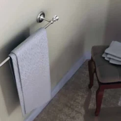 Oriental Crystal 350mm Towel Rail - Chrome, Gold, Black Chrome | Origins Living -Bathroom Sales Shop oriental crystal lifestyle 4