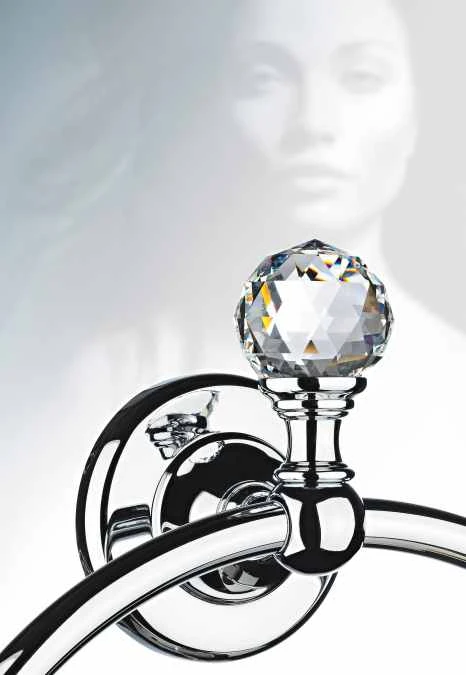 Oriental Crystal 600mm Towel Rail - Chrome, Gold, Black Chrome | Origins Living 6 Oriental Crystal 600mm Towel Rail - Chrome, Gold, Black Chrome | Origins Living - Image 4