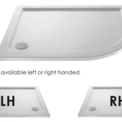 Nuie 900 X 760 Offset Quadrant Shower Tray LH - Free Waste, Easy Installation -Bathroom Sales Shop pearlstone offset quad tray 6