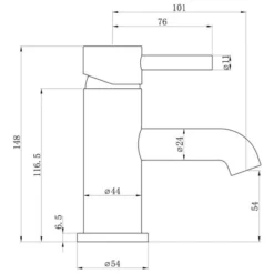 Pomeranian Mono Basin Tap - Brushed Brass | Stylish Bathroom Tap 7 Pomeranian Mono Basin Tap - Brushed Brass | Stylish Bathroom Tap -Bathroom Sales Shop pomeranian mono basin tap tech