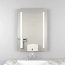 Wilson 700mm x 500mm LED Bathroom Mirror with Demister Pad | Modern & Fog-Free Design