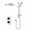 Pure Thermostatic Concealed Shower Valve with Fixed Rain Head & Riser Rail - Kartell UK 2 Pure Thermostatic Concealed Shower Valve with Fixed Rain Head & Riser Rail - Kartell UK -Bathroom Sales Shop pure option 3