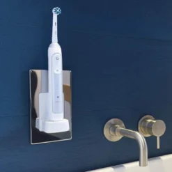 Proofvision In-Wall Electric Toothbrush Charger for Oral-B & Braun - Sleek Bathroom Accessory -Bathroom Sales Shop pv10 chrome