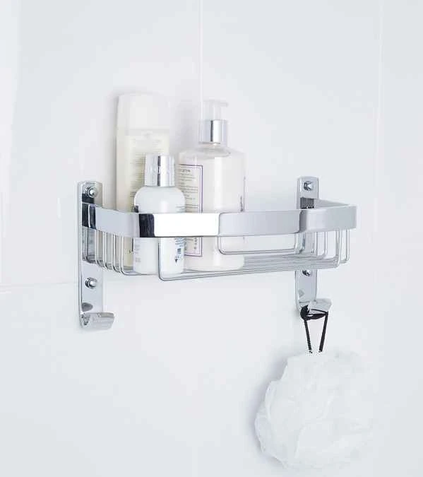 Croydex Premium Large Curved Shower Caddy | 250 X 140 X 125mm | Rust-Free Bathroom Organiser 4 Croydex Premium Large Curved Shower Caddy | 250 X 140 X 125mm | Rust-Free Bathroom Organiser - Image 2