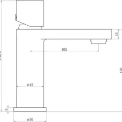 Runner Mono Basin Mixer - Chrome | Modern Bathroom Tap | High-Quality Finish -Bathroom Sales Shop runner mono basin mixer tech