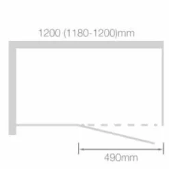 1400mm Pure Black Semi-Frameless Hinged Shower Door - Clear Glass | Premium Quality 10 1400mm Pure Black Semi-Frameless Hinged Shower Door - Clear Glass | Premium Quality -Bathroom Sales Shop s6209 tech