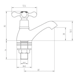 Saxony Basin Pillar Taps - Chrome Finish, Modern Bathroom Tap 7 Saxony Basin Pillar Taps - Chrome Finish, Modern Bathroom Tap -Bathroom Sales Shop saxony basin pillar taps tech